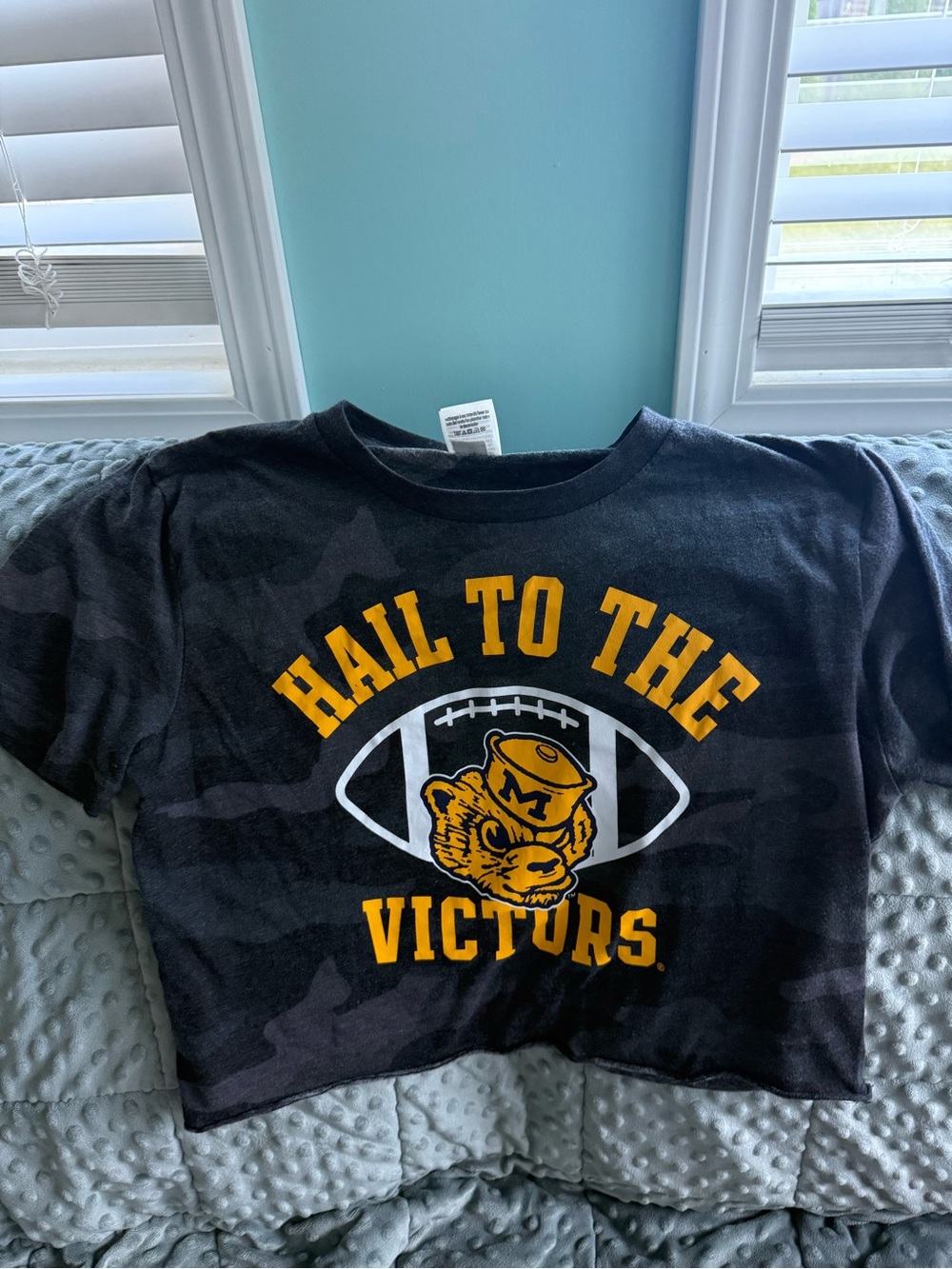 PINK Victoria's Secret Black Women’s Graphic Tee with Yellow Print